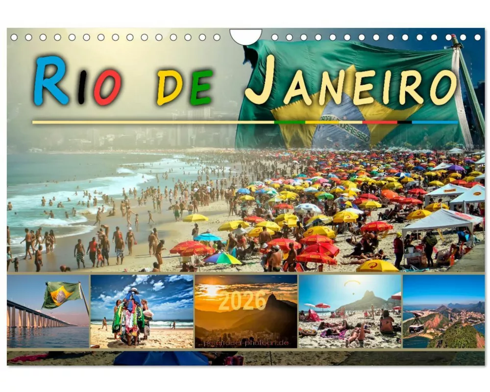 Rio de Janeiro, Stadt des Sonnenscheins (Wandkalender 2026 DIN A4 quer), CALVENDO Monatskalender