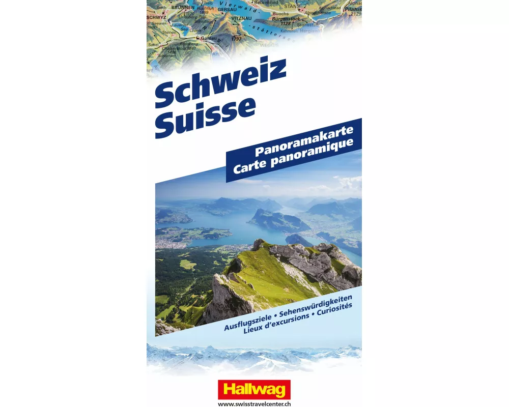 Hallwag Panoramakarte Panoramakarte Schweiz