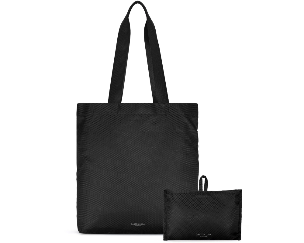GASTON LUGA Lightweight Packable Tote Bag LWPTTBK Black