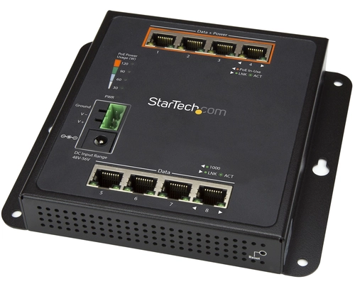 StarTech.com 8 Ports Manageable Ethernet Switch