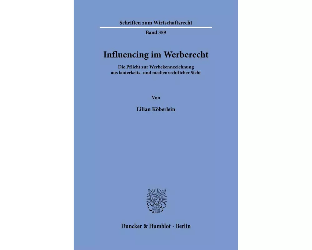 Influencing im Werberecht