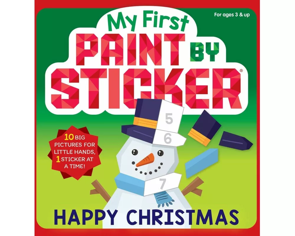 My First Paint by Sticker: Happy Christmas