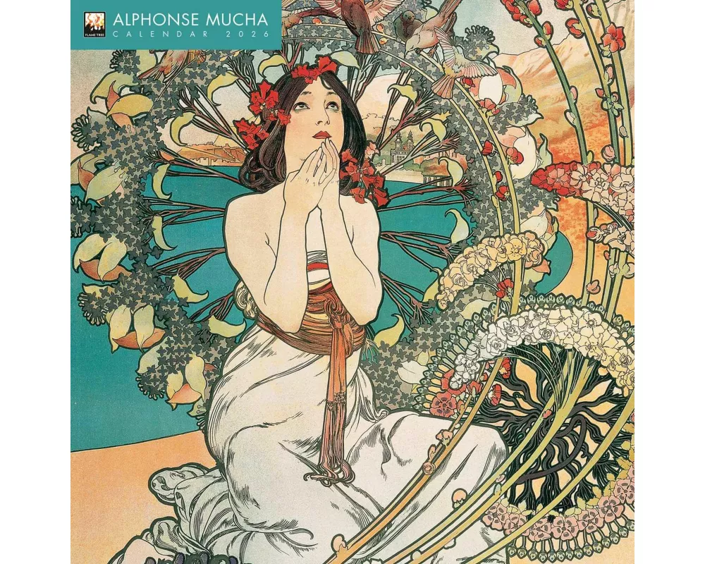 Alphonse Mucha Wall Calendar 2026 (Art Calendar)