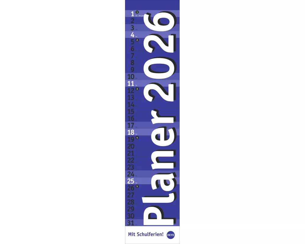 Langplaner, blau 2026