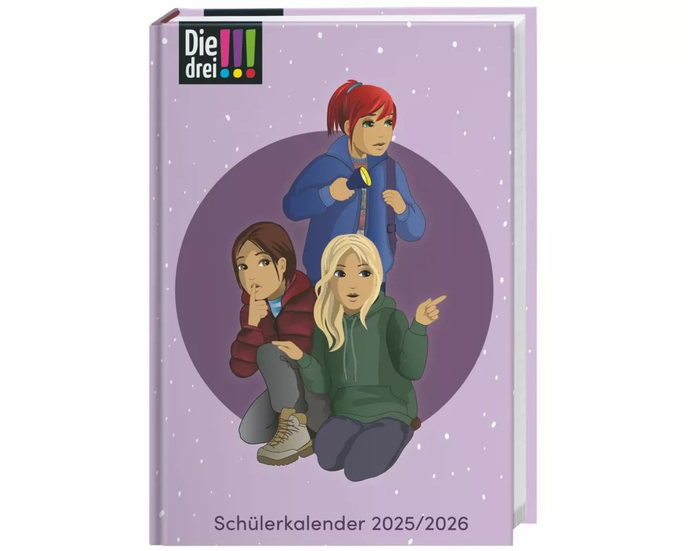 Die drei !!! Schülerkalender A5 2025/2026 - 17 Monate ab August 2025
