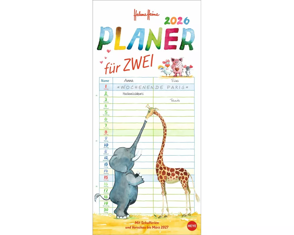 Helme Heine: Planer für zwei 2026