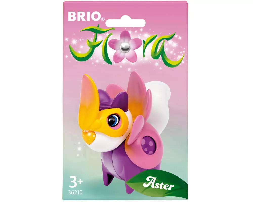 BRIO Flora - 36210 Aster im Blumen-Outfit | Spielset für endlosen fantasievollen Spielspaß für Mädchen und Jungen ab 3 Jahren - wunderschönes Geschenk