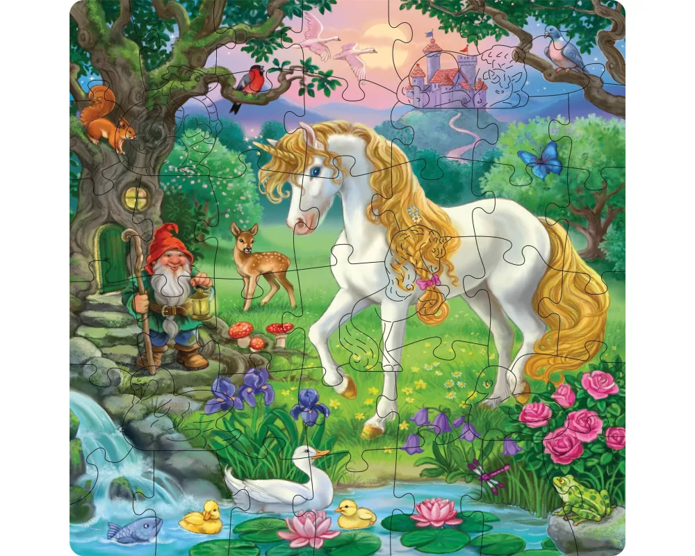 Kinderpuzzle 44 Teile - Märchenhaftes Einhorn