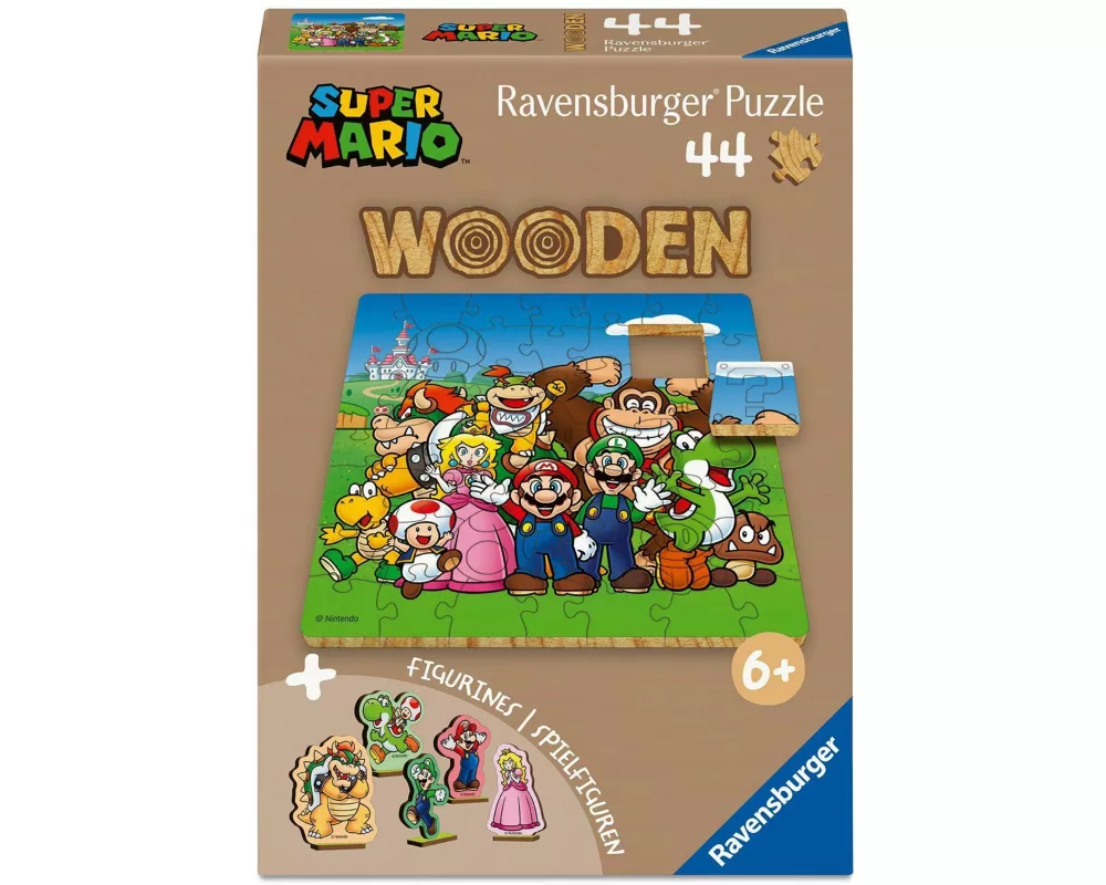 WOODEN Puzzle Kids 44 Teile - Nintendo Super Mario