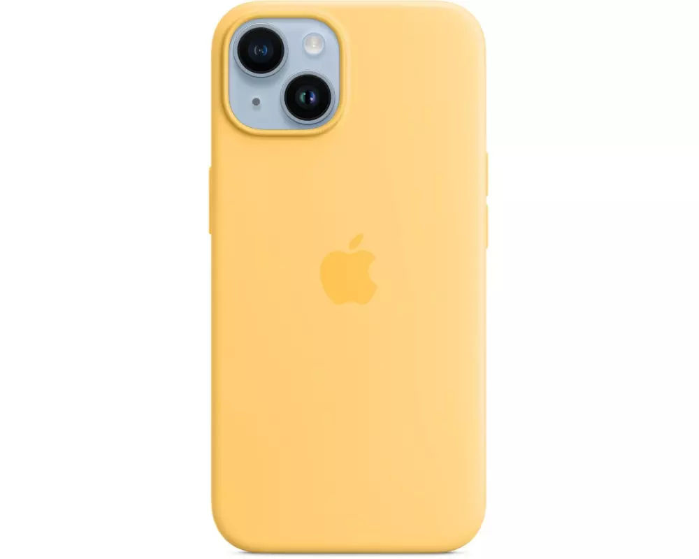 Apple iPhone 14 Silicone Case with MagSafe - Sunglow