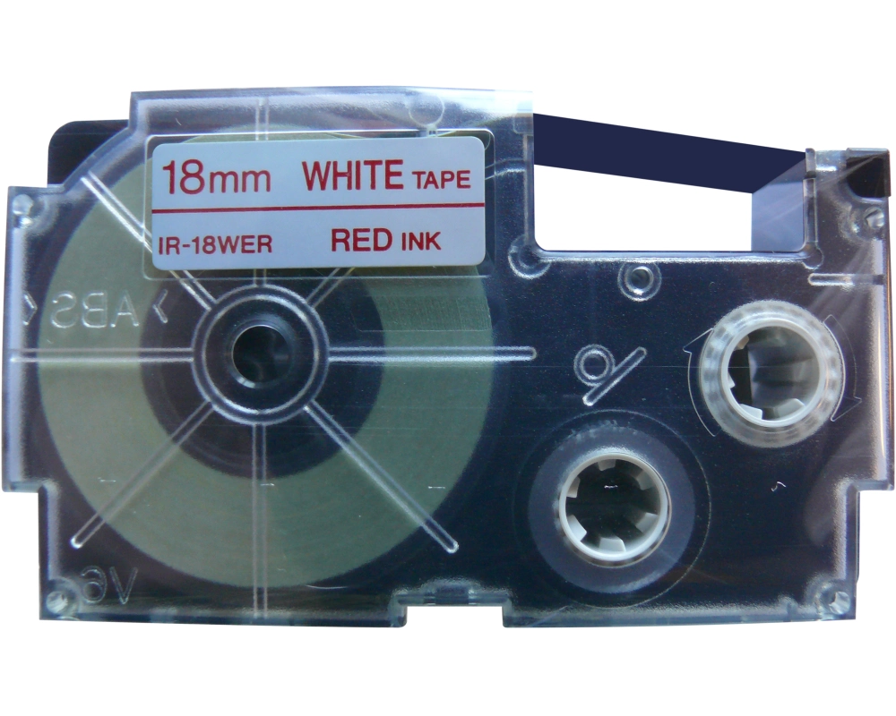 CASIO Beschriftungsband XR-18WER 18mm/8m rot/weiss