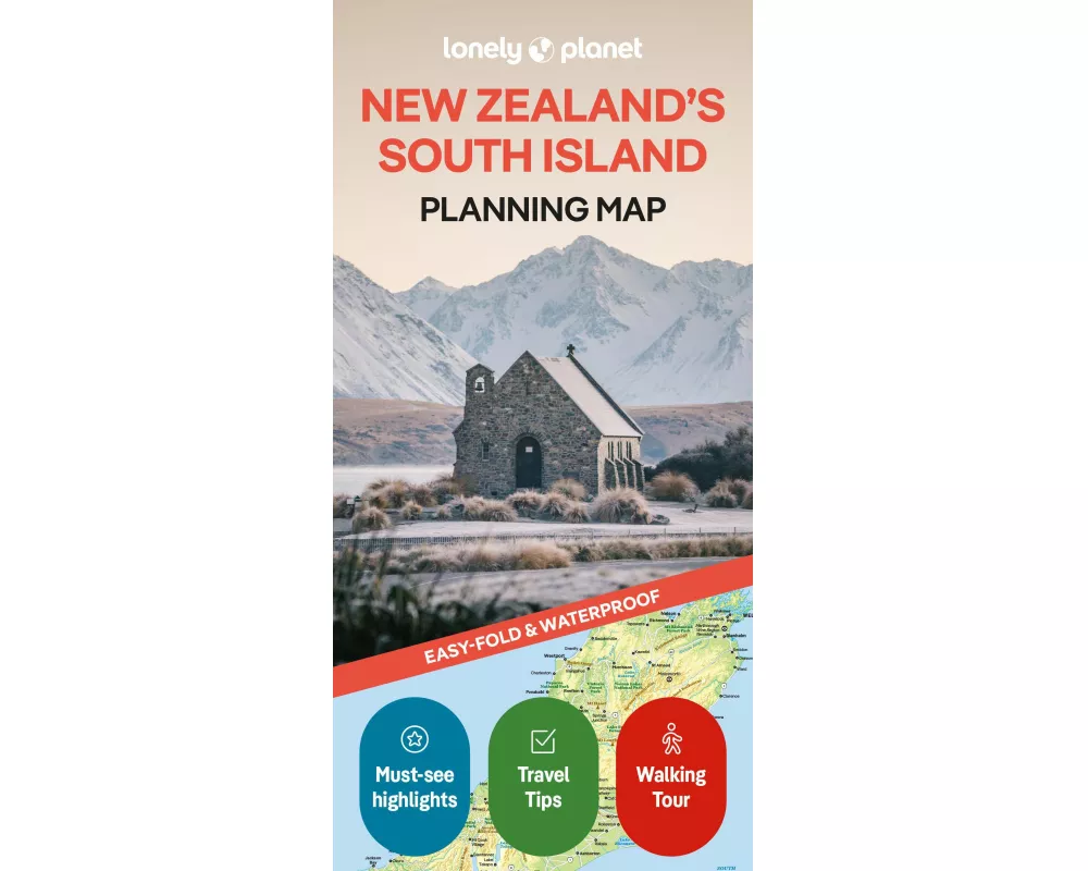 Lonely Planet New Zealand's South Island Planning Map