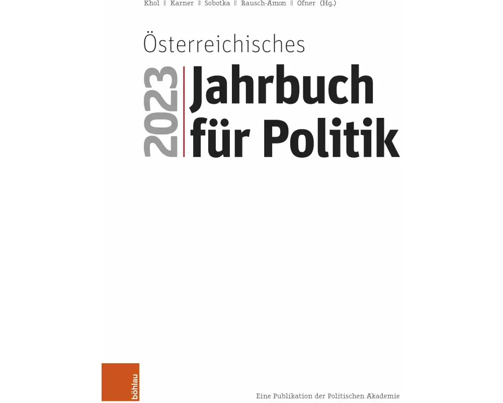 Österreichisches Jahrbuch für Politik 2023