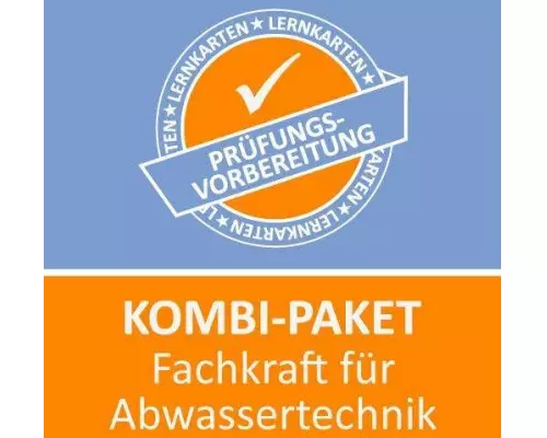 Kombi-Paket Fachkraft für Abwassertechnik Lernkarten