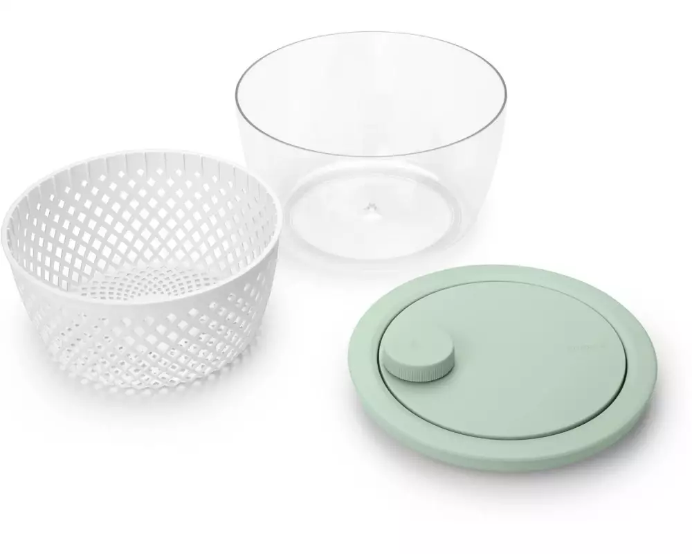 Brabantia Salatschleuder Tasty+ 25 cm, Grün/Transparent