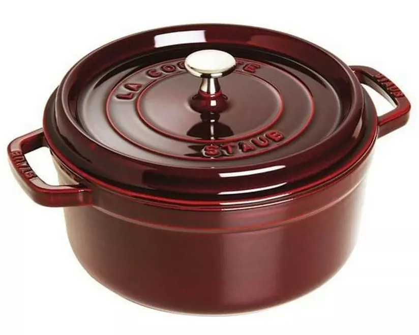 Staub Bräter Cocotte 26 cm, Weinrot, 5.2 l