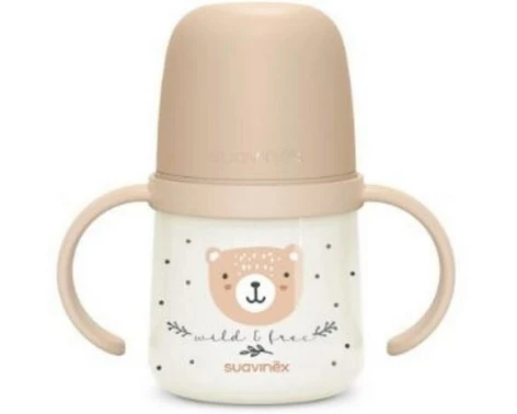 suavinex Henkelflasche Wild und Free 150 ml, +6M Braun
