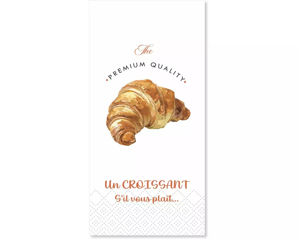 Chic Antique Papierservietten Croissant 20 x 10 cm, 16 Stück