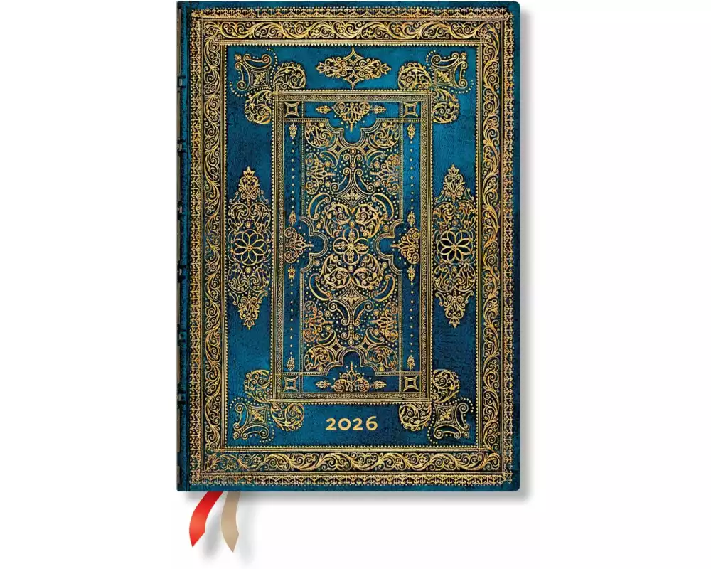 Paperblanks Tagesagenda Midi Blue Luxe 1 Seite pro Tag