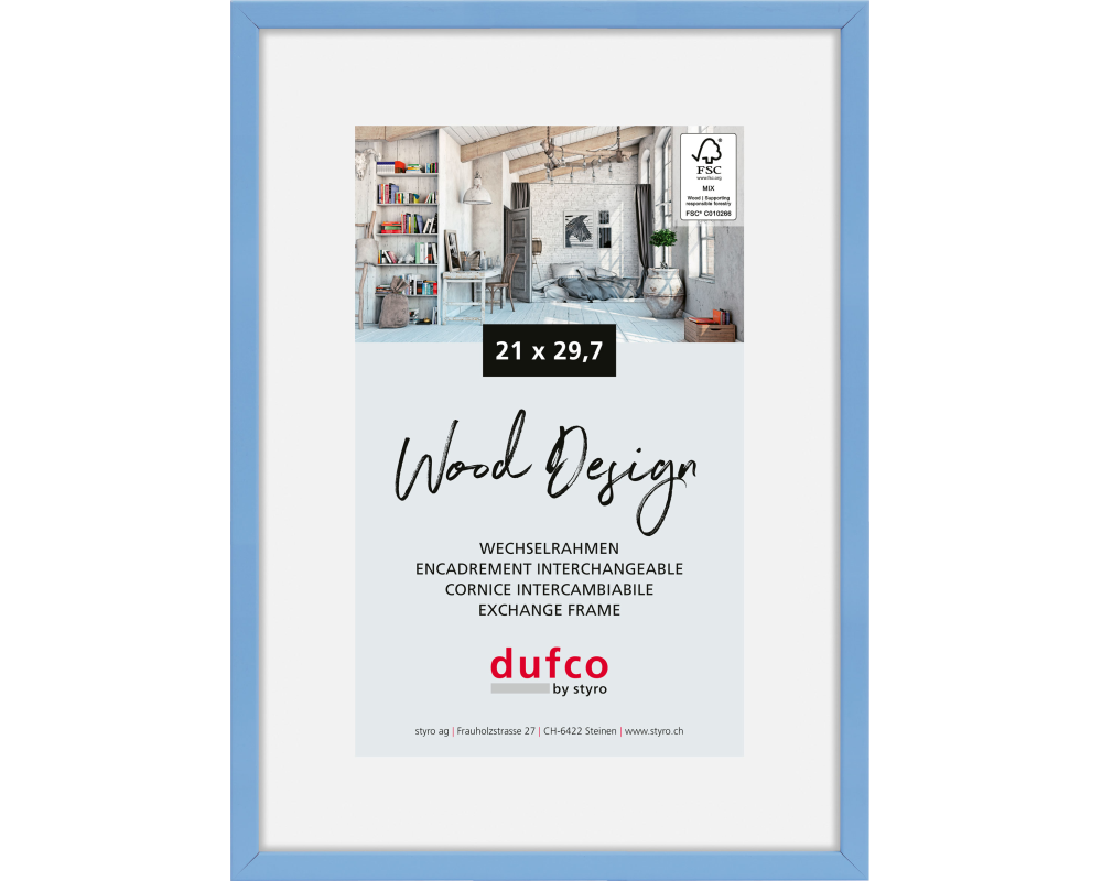 DUFCO Bilderrahmen Hay 21x29.7cm 1610.81064 hellblau