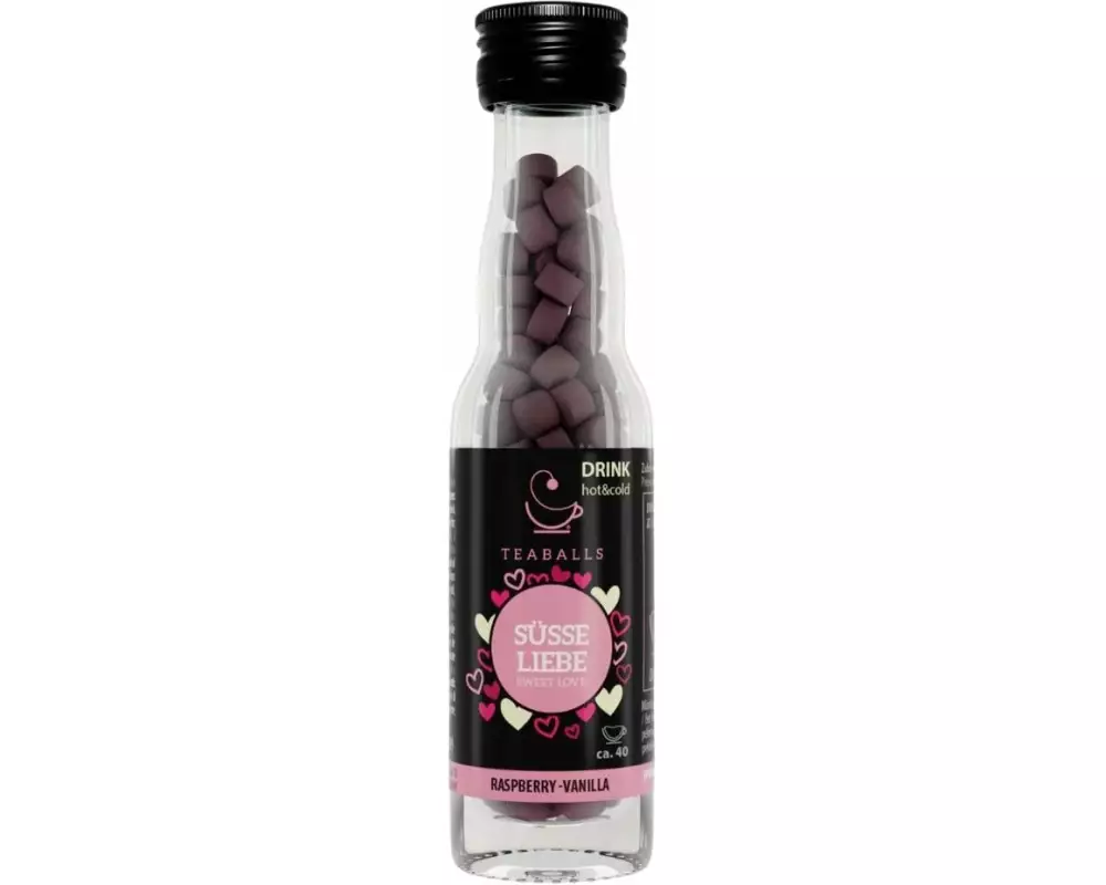 TEABALLS Vanile und Himbeere BLACK SELECTION ca. 40 Tassen