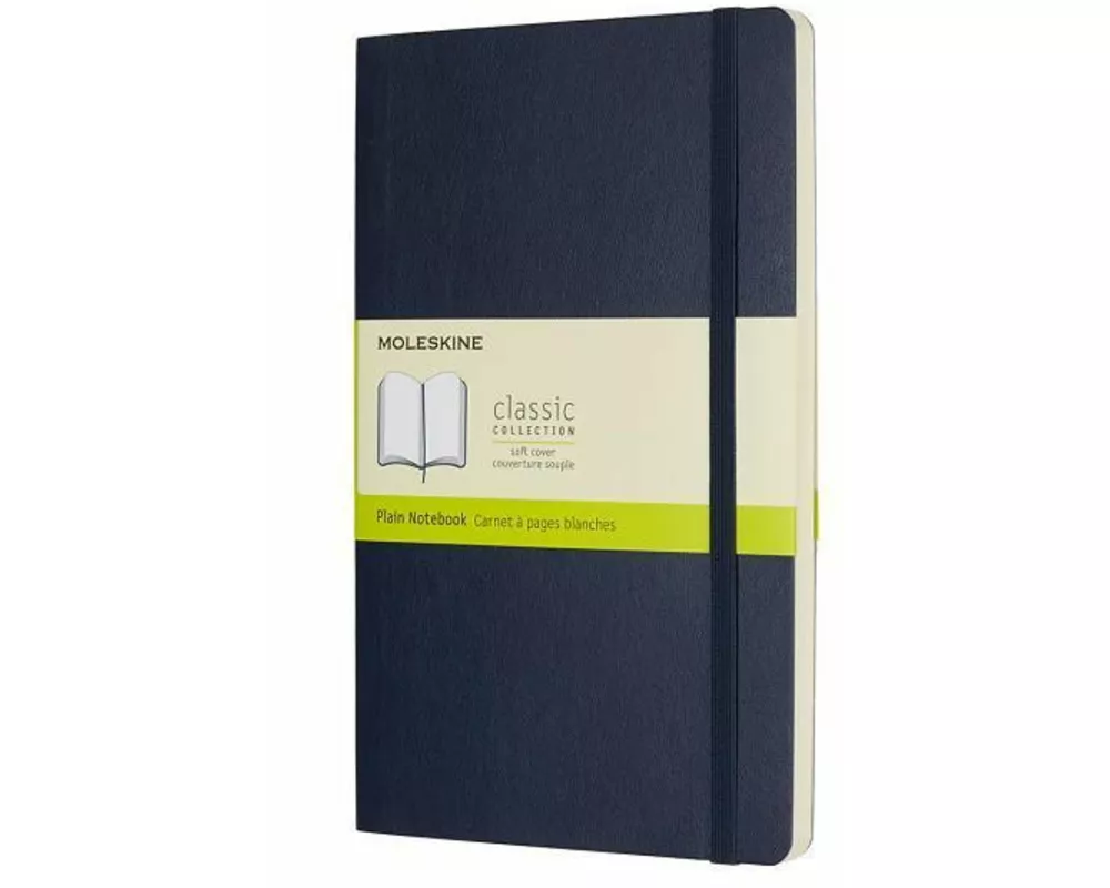 Moleskine Spphre Blue Lrg Pln Ntbk Sft