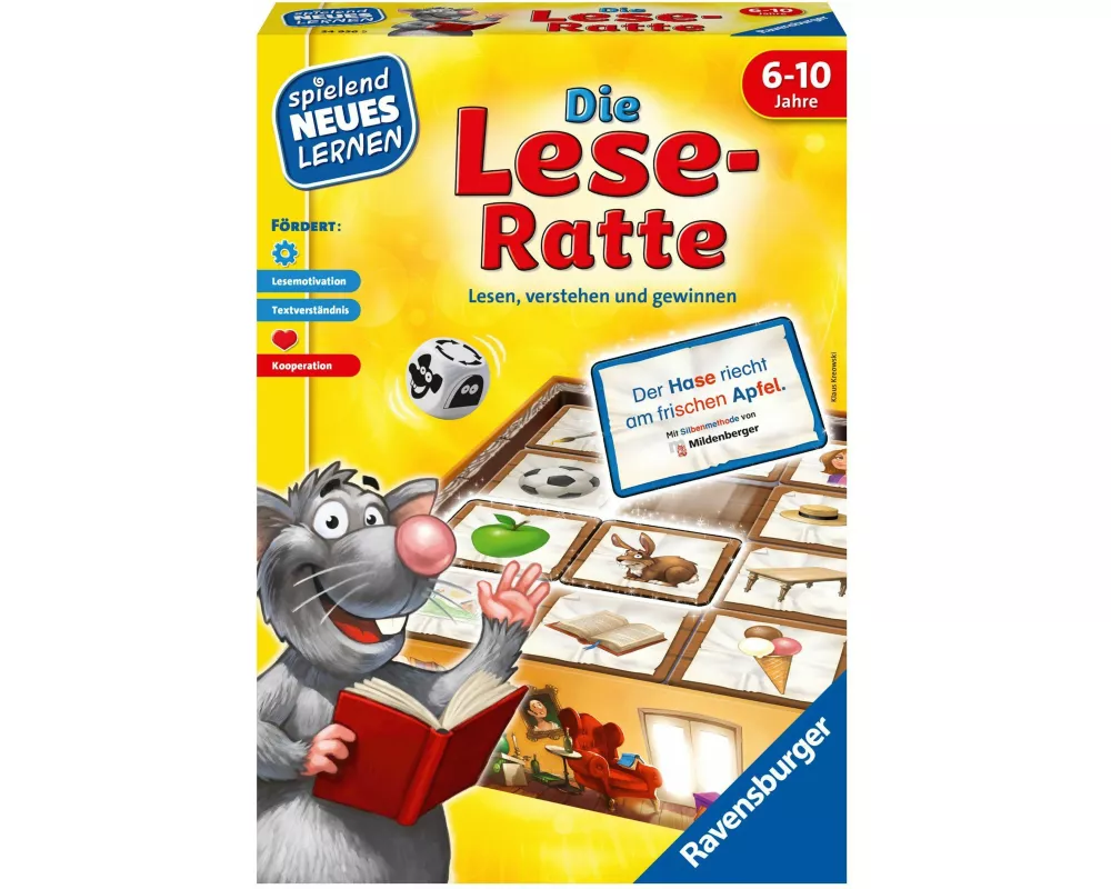 Die Lese-Ratte - Kinderspiel ab 6 Jahre