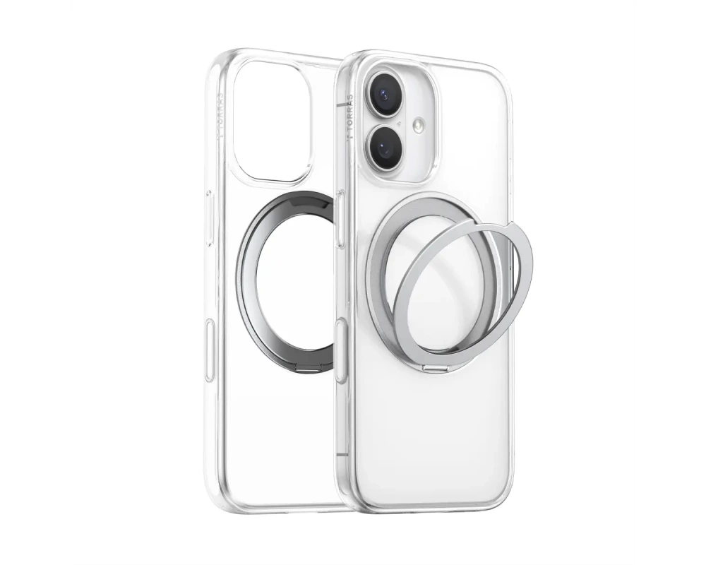 Torras Upro Ostand Schutzhülle, iPhone 17 Pro Max, MagSafe, transparent
