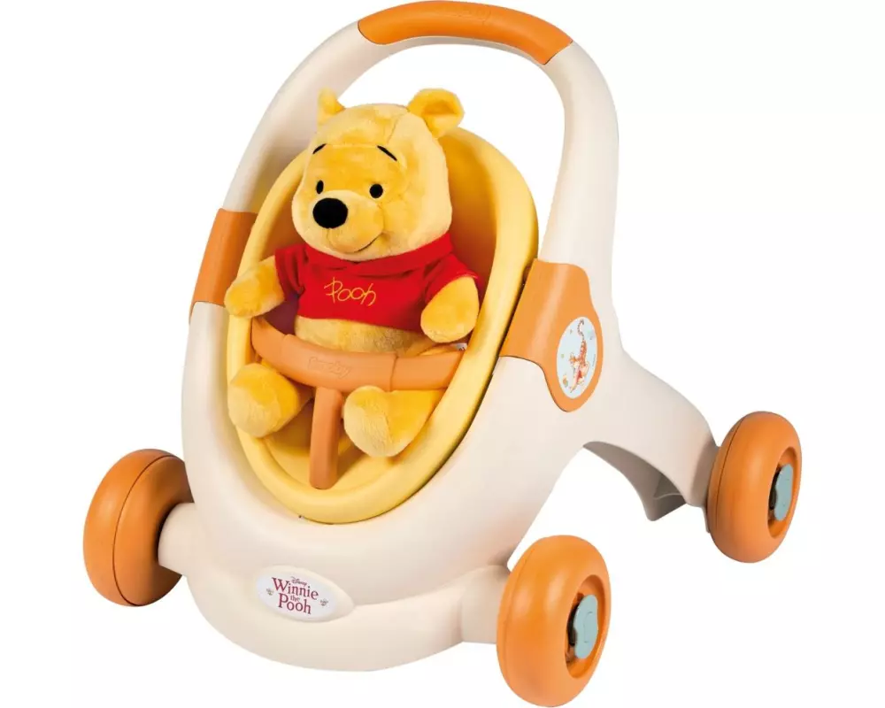 Smoby Lauflernwagen und Plüsch Winnie The Pooh