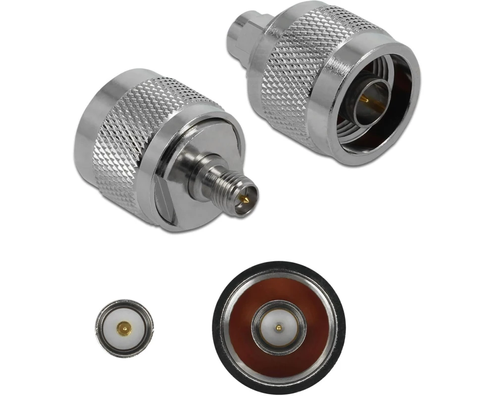 Delock Adapter RP-SMA/N-Type Buchse (f) - N-Type Stecker (m)