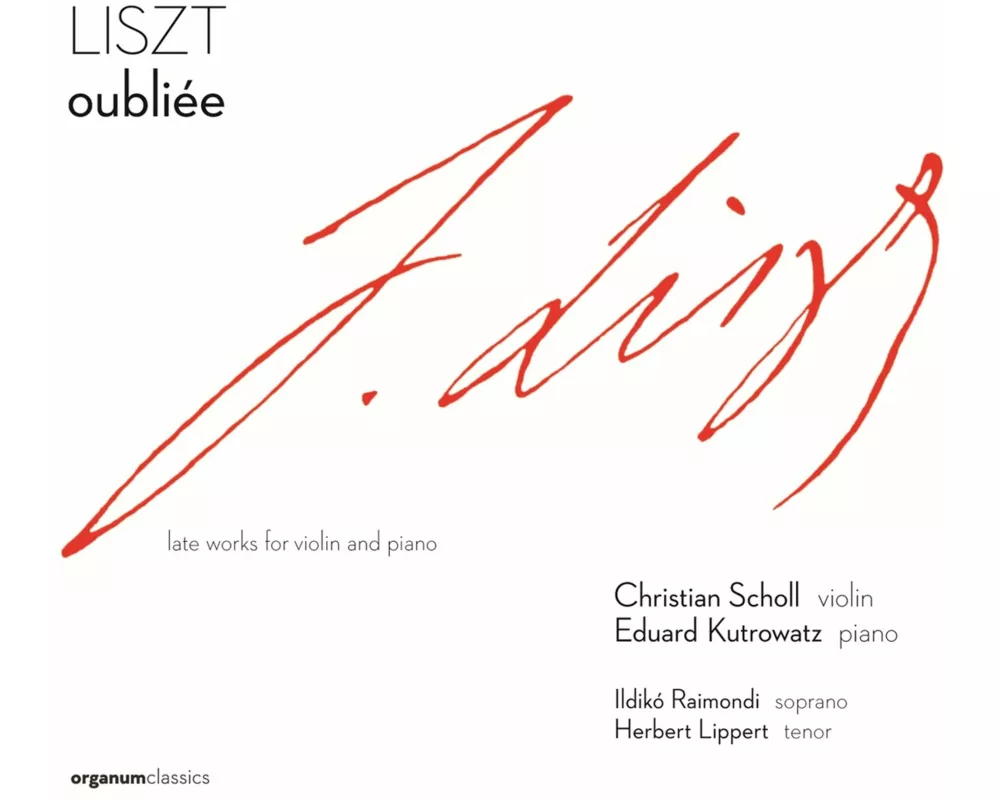 Oubliee,late works for violine & pian