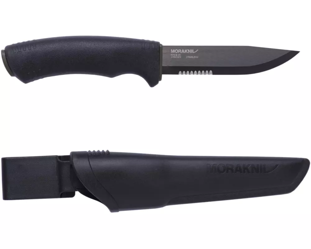 morakniv Survival Knife Bushcraft BlackBlade SRT (S)