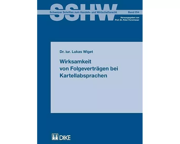 Wirksamkeit von Folgeverträgen bei Kartellabsprachen