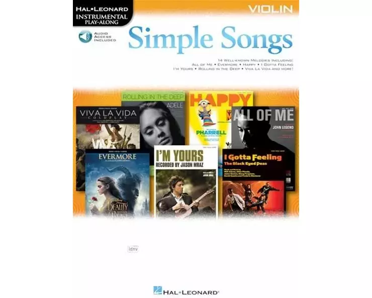 Simple Songs - Instrumental Play-Along for Violin (Book/Online Audio)