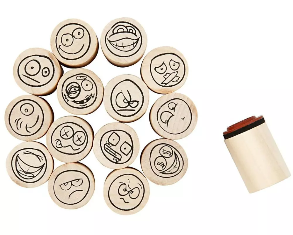 Creativ Company Stempel Holz 15 Stück