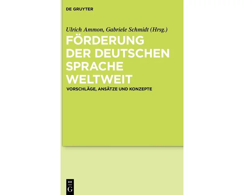Förderung der deutschen Sprache weltweit