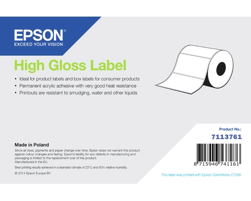 Epson High Gloss Label Selbstklebendes Druckeretikett