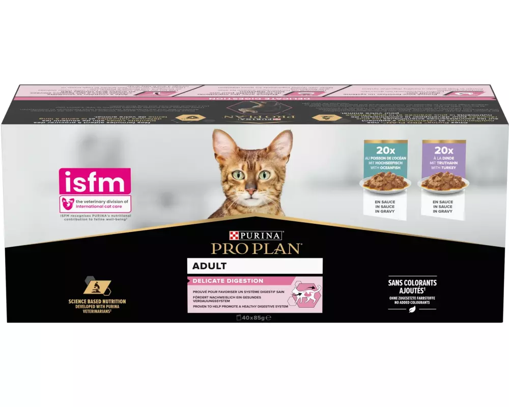 Purina Pro Plan Nassfutter Sauce Hochseefisch und Truthahn 40 x 85 g