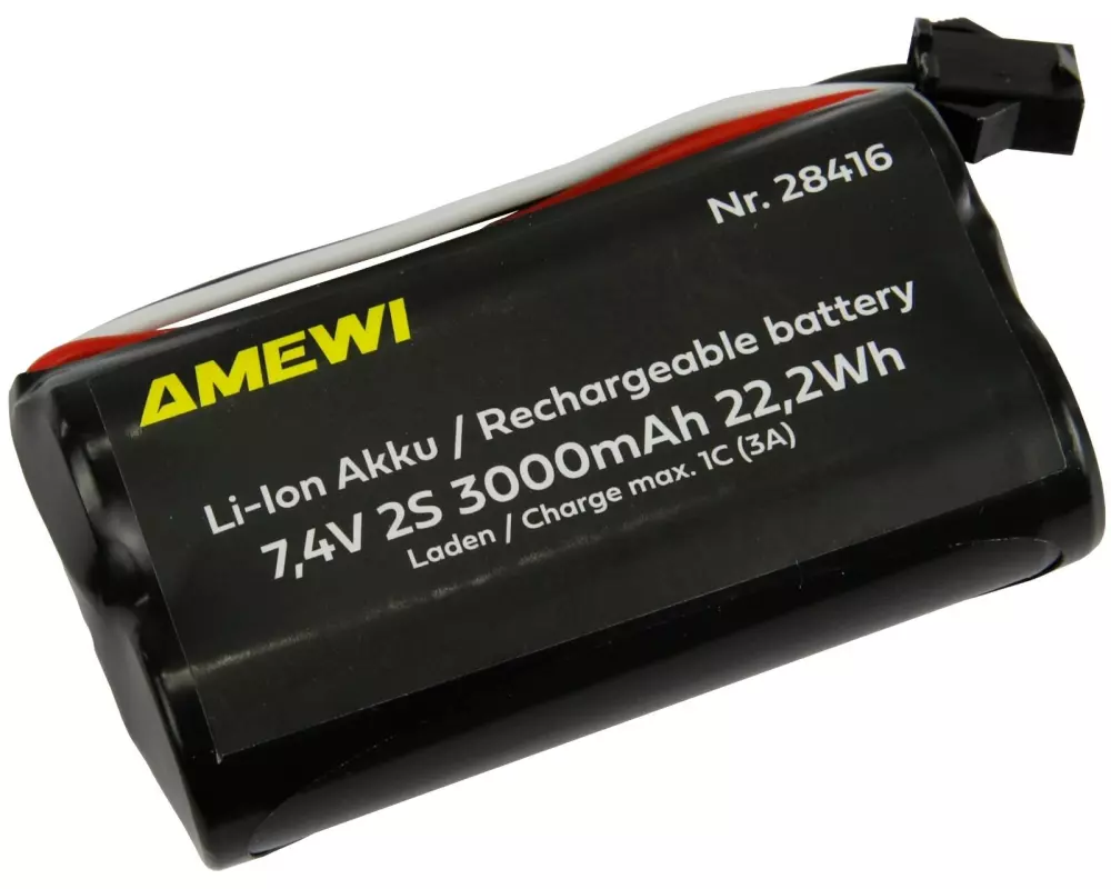 Amewi RC-Akku Li-Ion 2S 7.4 V 3000 mAh HBX 3-Pin
