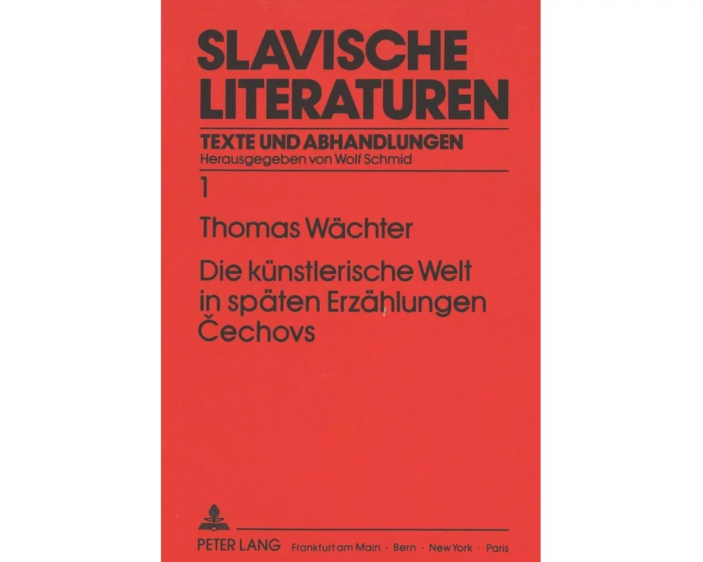 Die künstlerische Welt in späten Erzählungen Cechovs