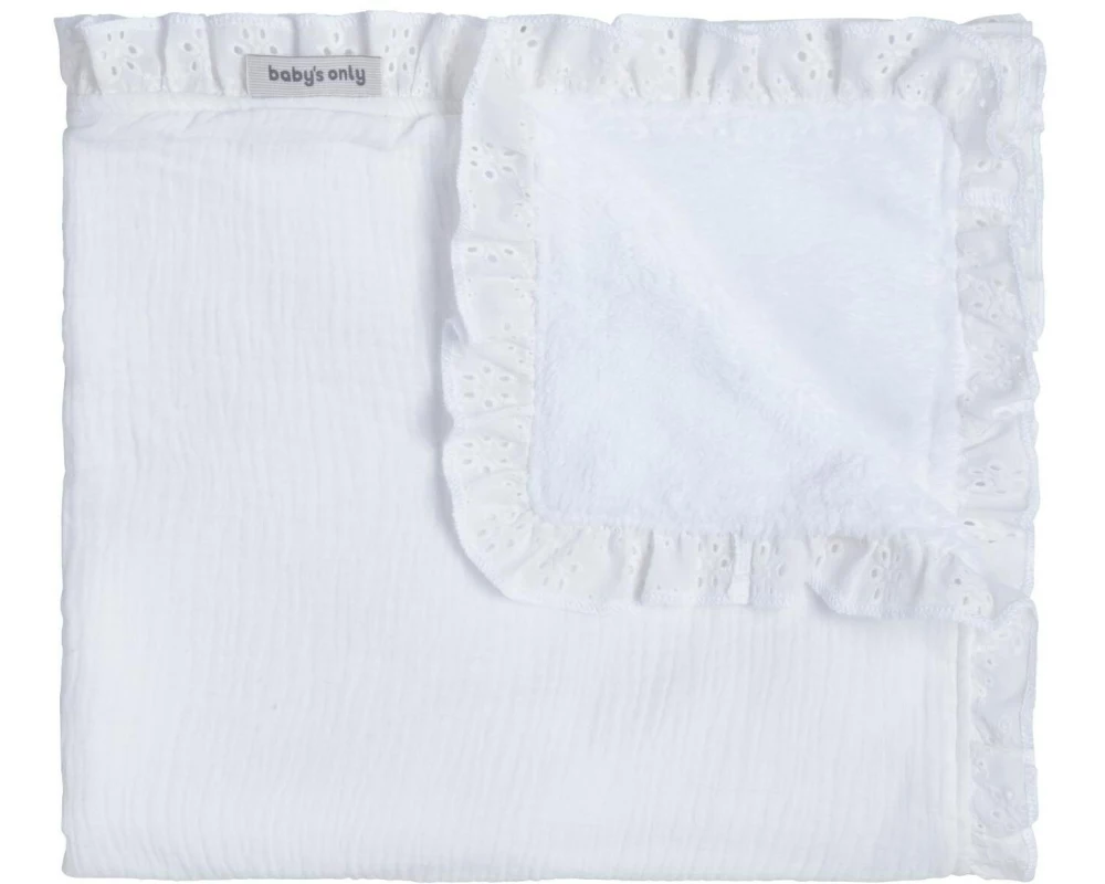 baby's only Babydecke Teddy Calm Weiss