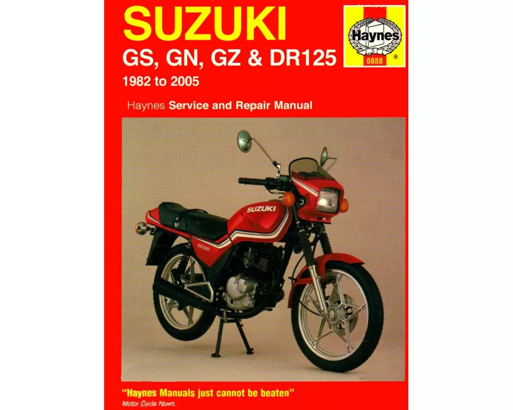 Suzuki GS, GN, GZ & DR125 Singles (82 - 05) Haynes Repair Manual
