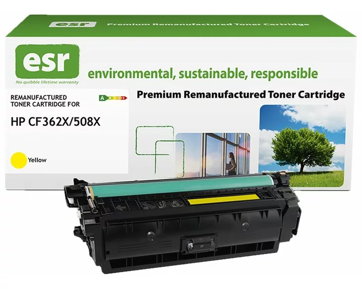 ESR Toner cartridge compatible with HP CF362X yellow High Capacity remanufactured 9.500 pages
