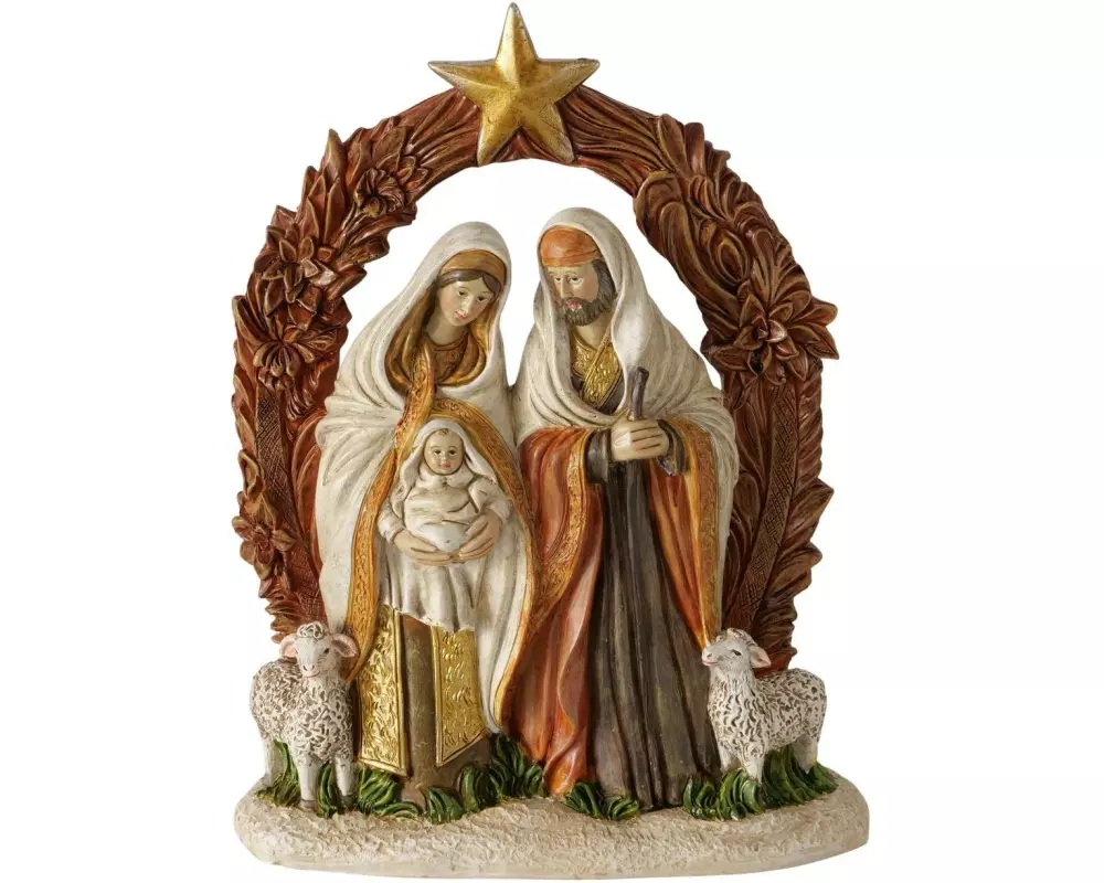 Boltze Krippe Basilica Kunststoff, 18.5 x 24 cm