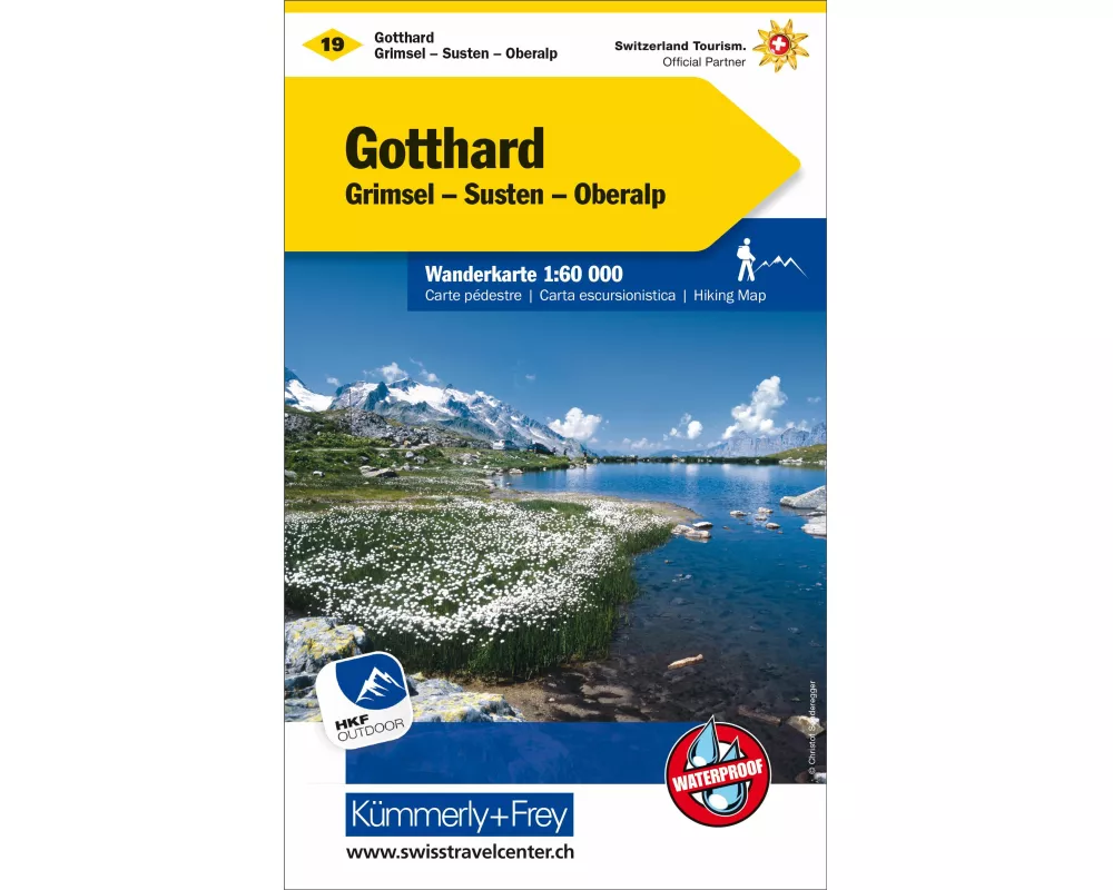 Kümmerly+Frey Wanderkarte 19 Gotthard 1:60.000