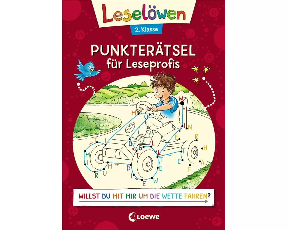 Leselöwen Punkterätsel für Leseprofis - 2. Klasse (Rot)