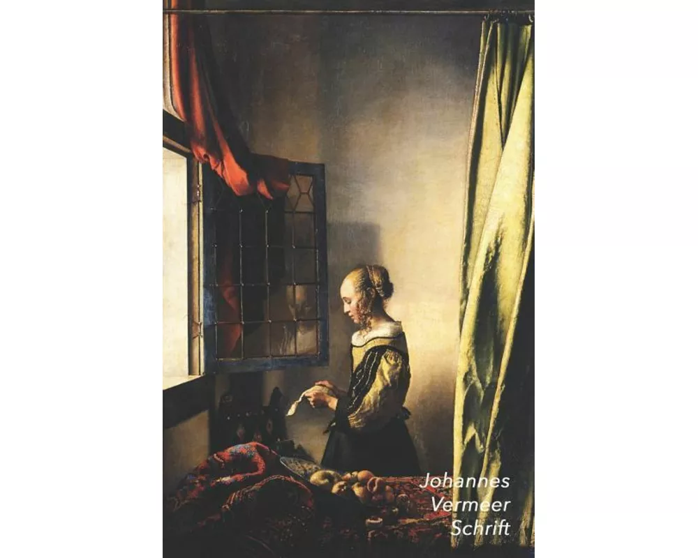 Johannes Vermeer Schrift: Brieflezend Meisje bij het Venster Artistiek Dagboek Ideaal Voor School, Studie, Recepten of Wachtwoorden Stijlvol Not