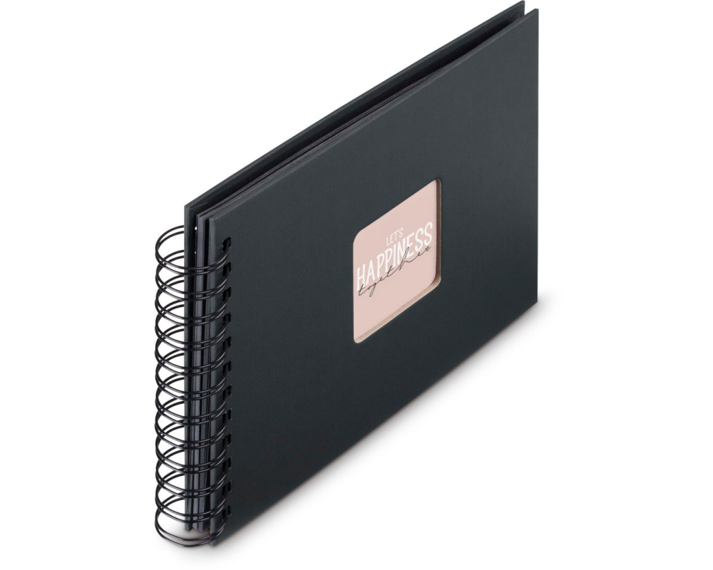 HAMA Spiralalbum Fine Art 24x17cm 9833 new black 25 Blatt