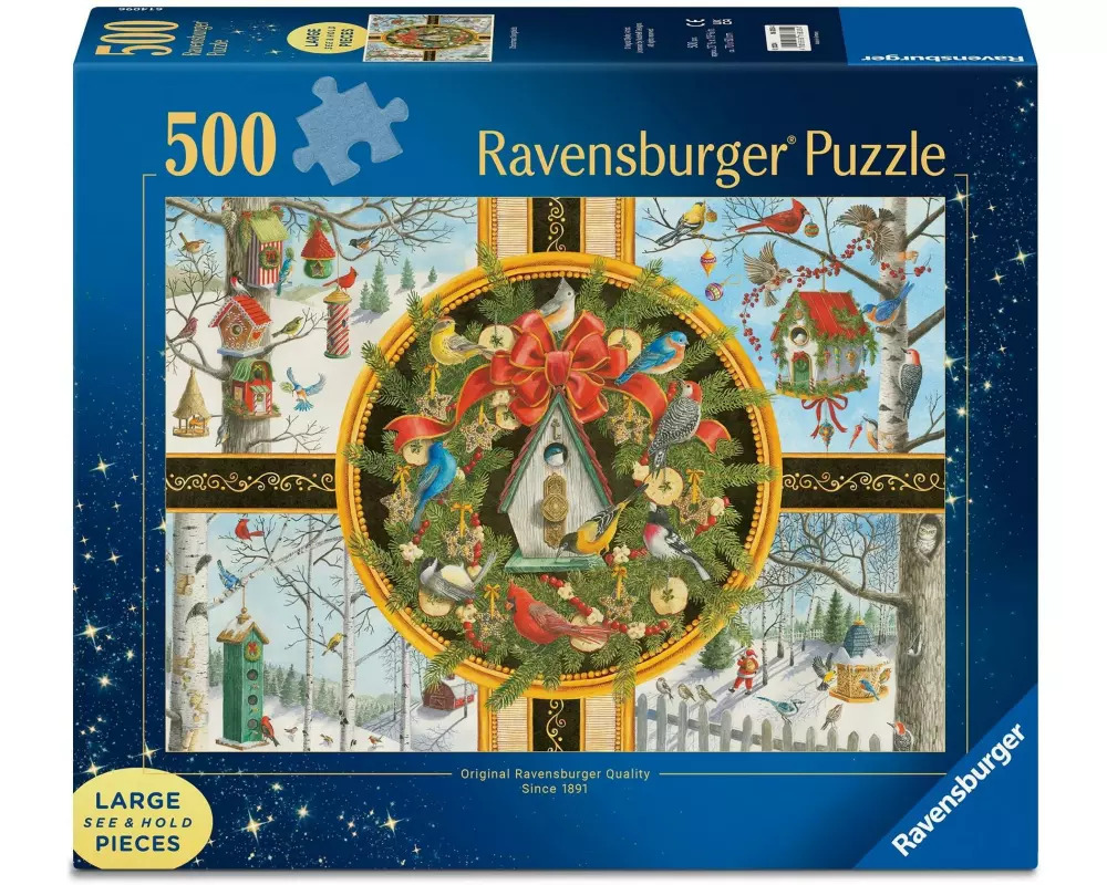 Ravensburger Puzzle Christmas Songbirds 500 XL Teile, Pappe