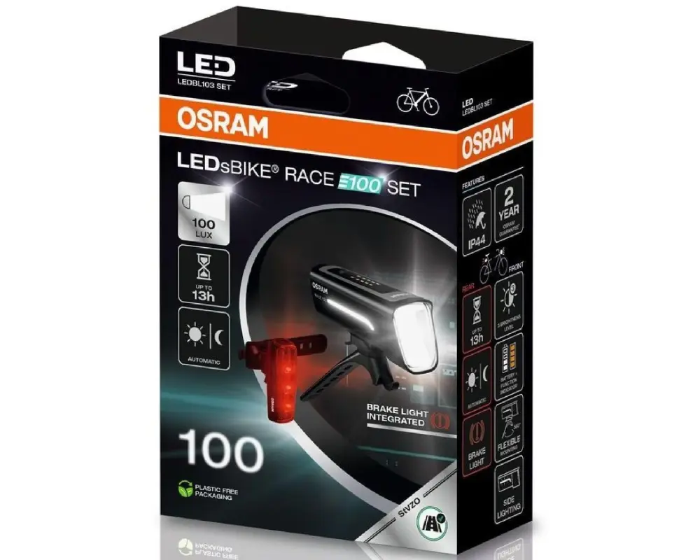 OSRAM LEDsBIKE RACE 100 Fahrradleuchten-Set